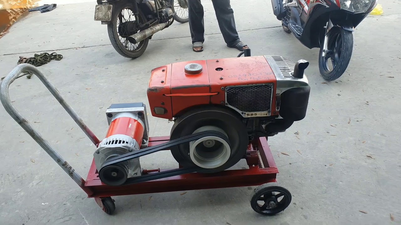 máy phát điện gia đình S85 củ 5.6 Kva của Ý 0886356707 -0888812048