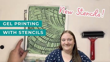 Gel Printing with Custom Full Page SVG Stencils | Silhouette Project: DIY Stencils