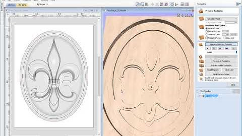 Fleur De Lys | 3D Toolpaths | V9