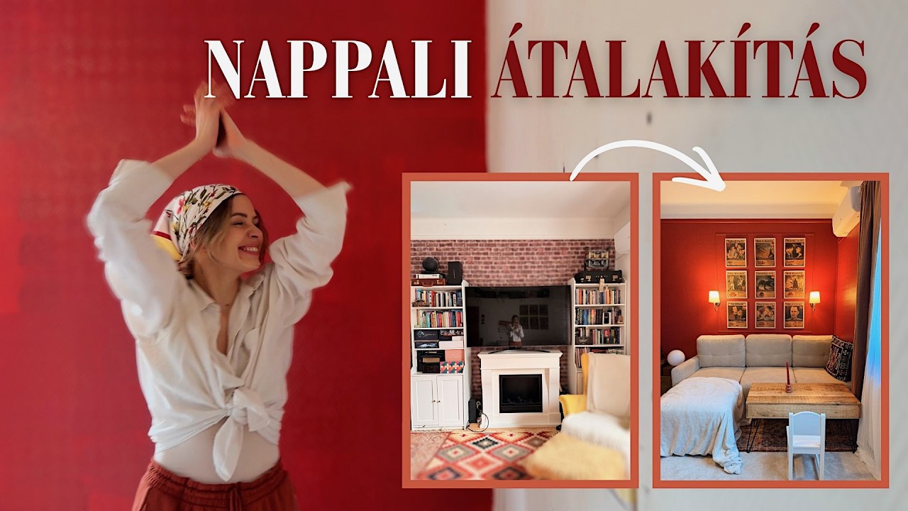 Nappali átalakítás házilag egy hétvége alatt | Inspiráció, tervezés és kivitelezés | VLOG