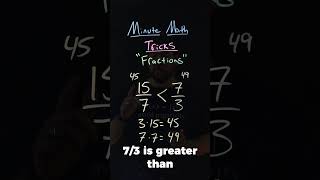 Compare Fractions the Easy Way with this Math Trick | Minute Math