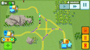 Rail Line Maze Puzzle Game | Railway Manager | Android Gameplay #934