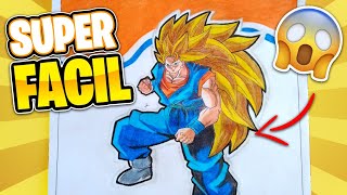 🥇cómo DIBUJAR a VEGETTO SSJ3 PASO a PASO FÁCIL | roer vs dibuja sb