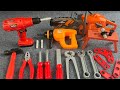 9-Minute Unboxing: Realistic Toy Tools — Chainsaw, Power Drill, Hammer, Pliers, and Wrench