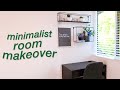 bedroom makeover / transformation  🛠️ ✨ minimalist