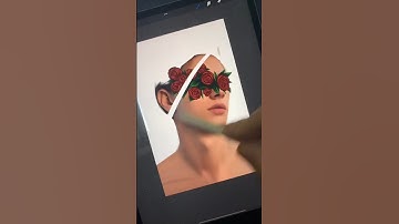Procreate Face drawing digital art drawing on ipad #shorts #drawing #digitaltransformation