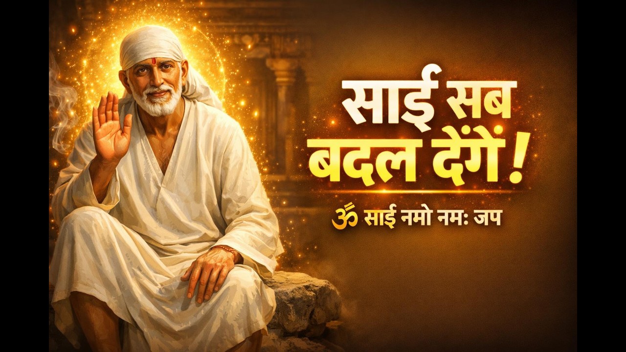 सुबह सुनें ये साईं मंत्र 🙏 सब कष्ट दूर होंगे  Om Sai Namo Namah  Sai Baba Mantra