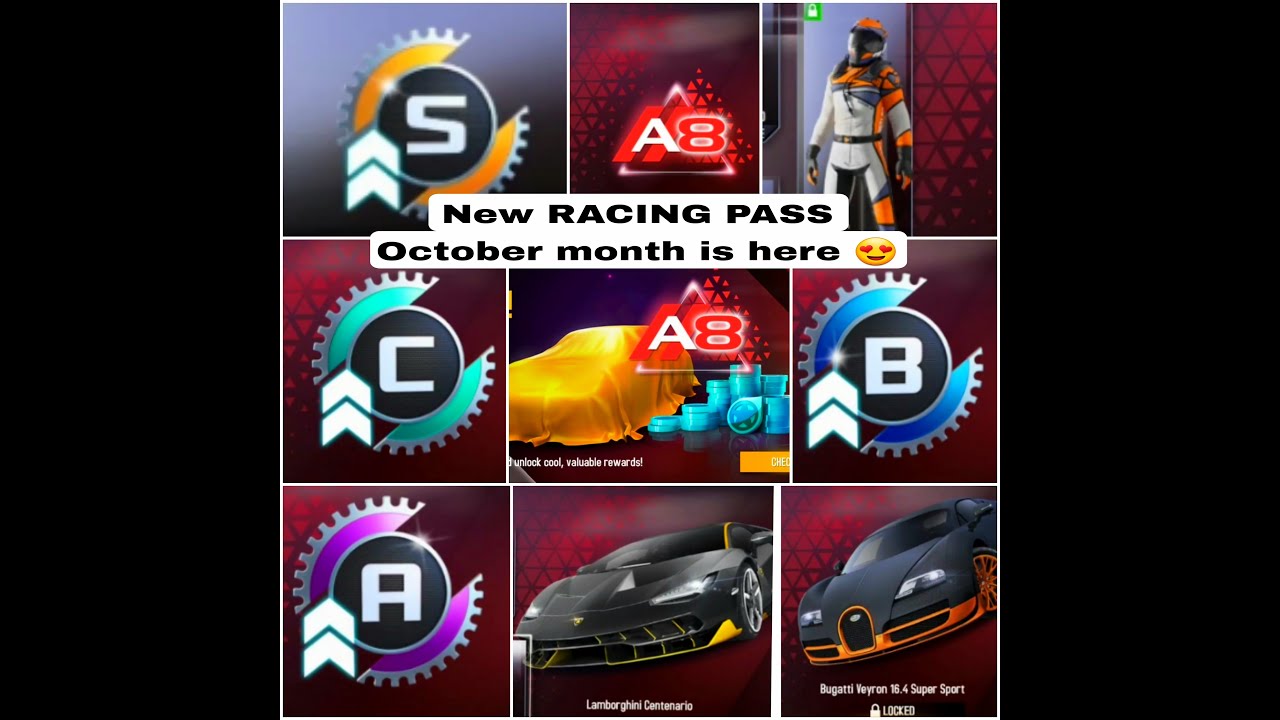 Asphalt 8, New RACING PASS For October month is here 😍 - YouTube