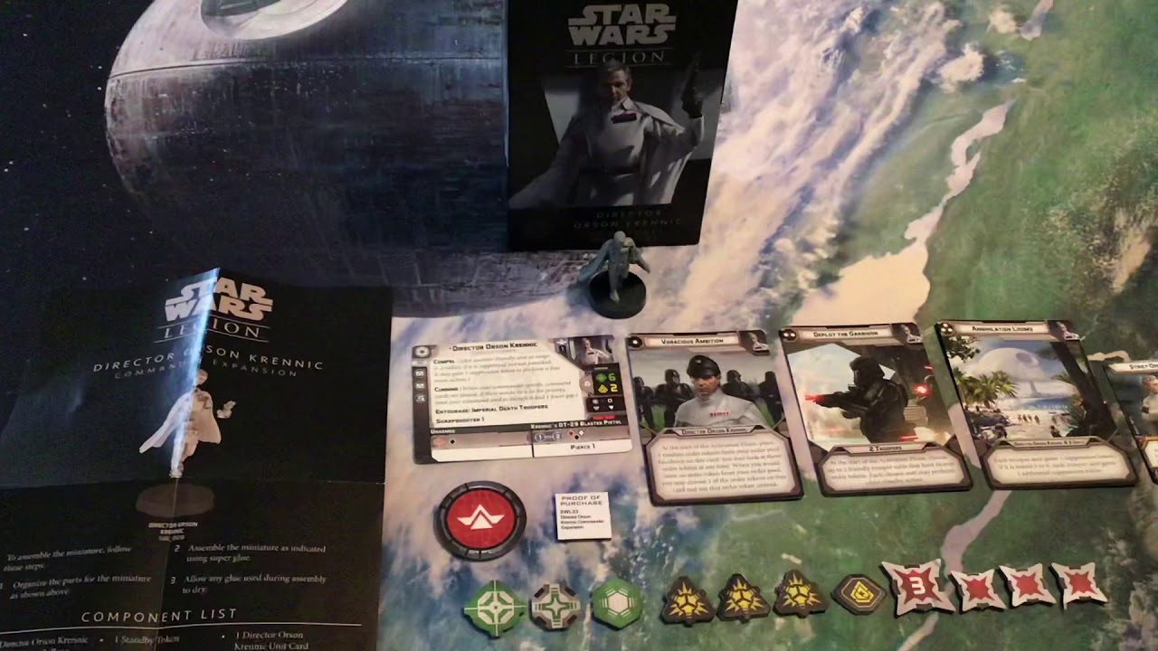 Star Wars Legion Director Orson Krennic Commander Expansion Content