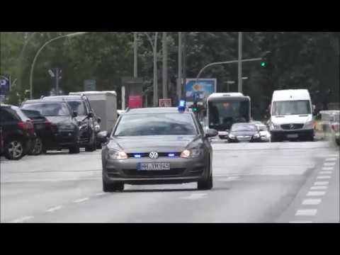 [VIP ESKORTE] KRÄDER POLIZEI + Personenschutz + Bundespräsident Gauck (HD)
