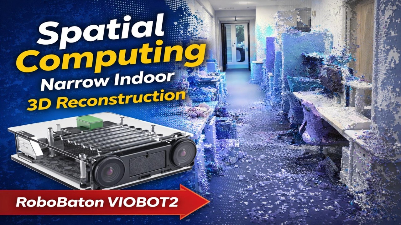 VIOBOT2 3D Reconstruction Test | Spatial Computing in Tight Indoor Spaces