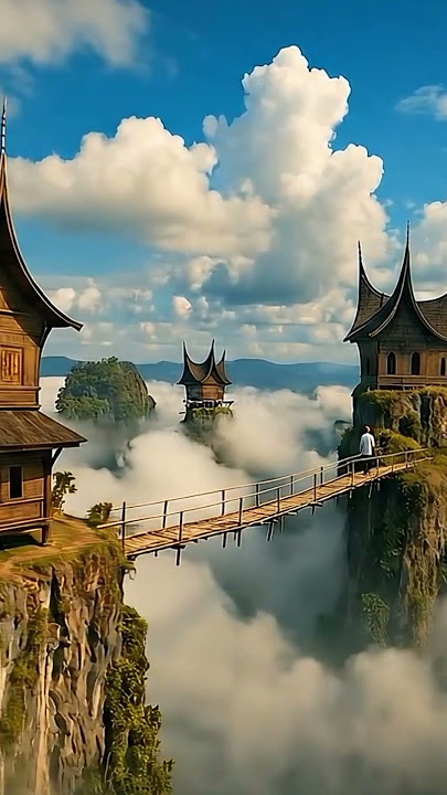 Unreal Drone Footage of Rumah Gadang | Magical Cliff Houses in Indonesia