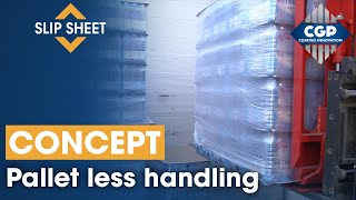 Slip-sheet + Pushpull | Pallet less system concept | ECOLOGISTIK #CGPCoatingInnovation by CGP COATING INNOVATION 88,319 views 7 years ago 2 minutes, 33 seconds