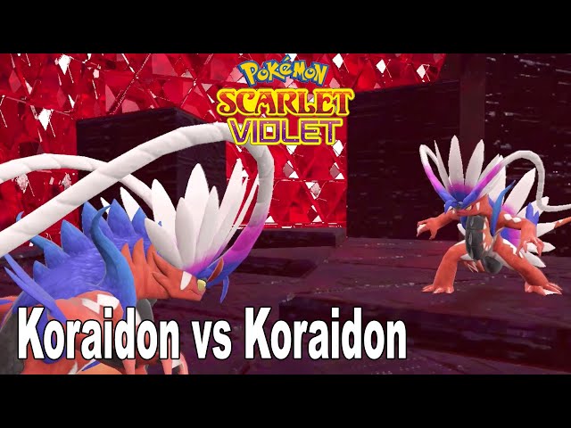 Koraidon vs Miraidon  Pokemon Scarlet & Violet Form Fight 