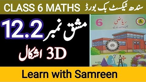 class 6 math exercise 12.2| 3D shapes| new math book| sindh text book board