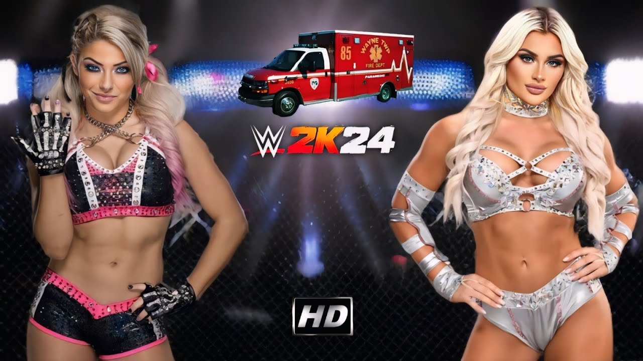 AMBULANCE MATCH - Tiffany Stratton vs Alexa Bliss FULL MATCH 2K24. 1080p