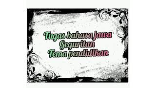 geguritan bertema pendidikan.