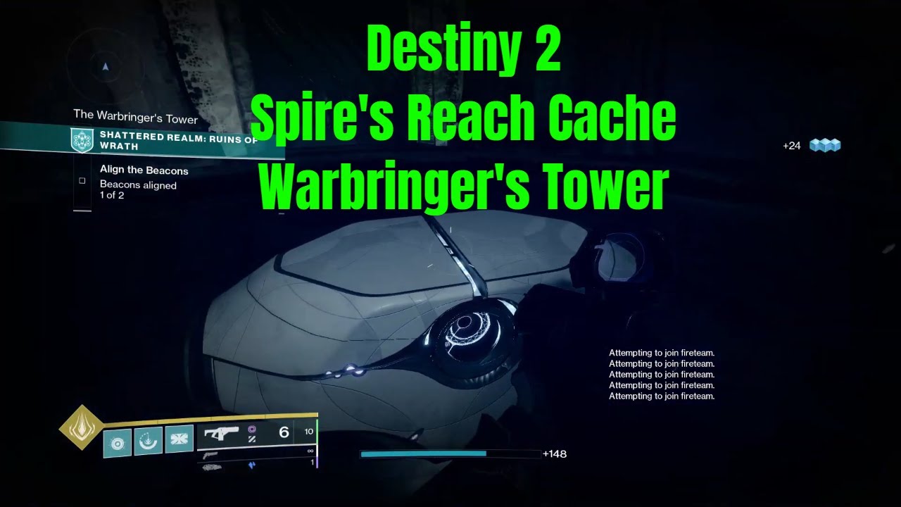 Destiny - How to get the Warbringer's Tower chest - Shattered Realm Ruins of Wrath