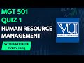 MGT501-QUIZ with proof and explaination |solution fall 2022