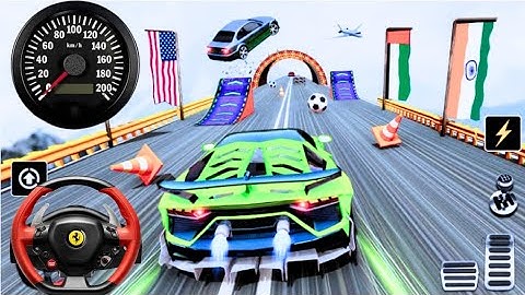 Impossible track racing 3D #crazy mega Ramp car stunts #game android gameplay.