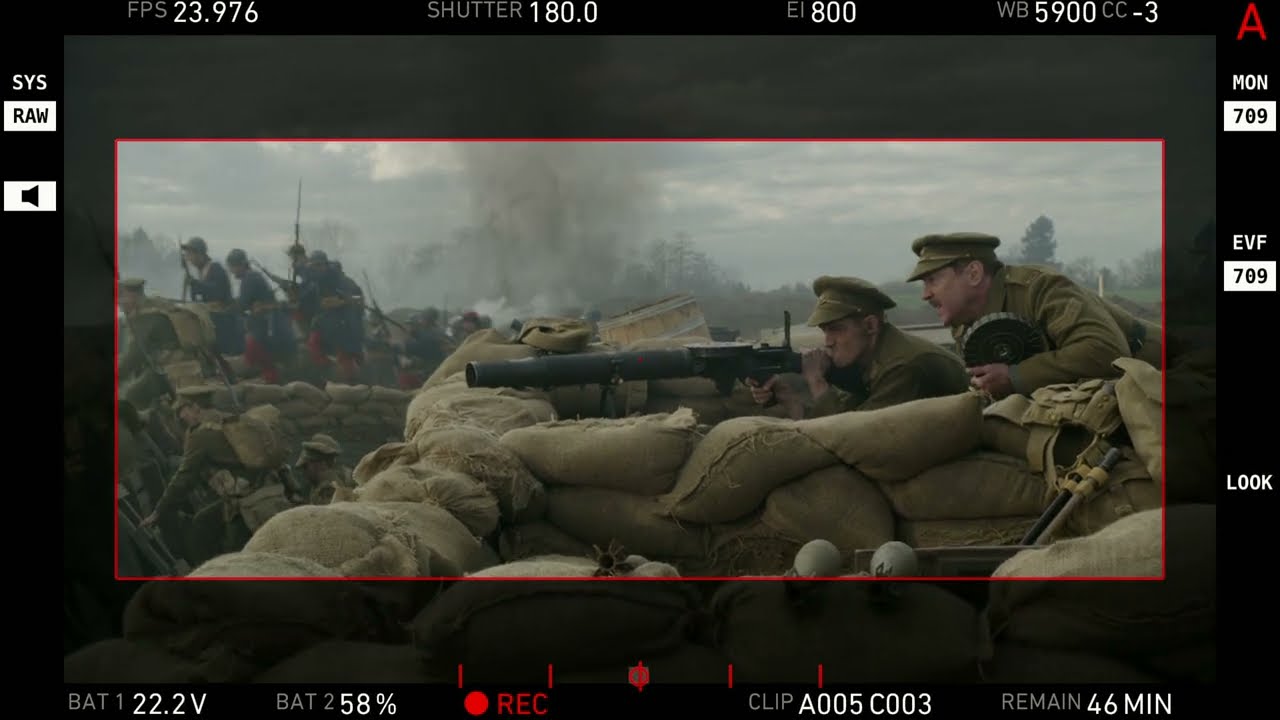 WWI Re-enactors Tim Heller (Rock Voodoo Band) & John "Paul" Marshall Heller Filming on Lewis Gun