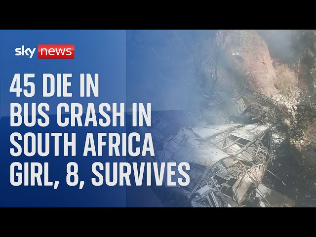 At least 45 people killed in bus crash in South Africa class=