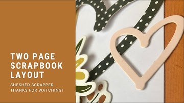 Two Page Scrapbook Layout Process Video: Wonderful Wedding//Rebekah Collection by Felicity Jane