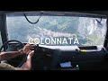 drive the truck along the scenic route over the marble quarries of Colonnata
