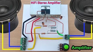 Simple &  Powerful Stereo Heavy Bass Amplifier Using TDA7265 IC