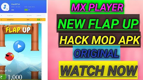 MX PLAYER Game MOD APK...!Flap Up game hack mod apk..!! Unlimited earning...!!by Tech Master