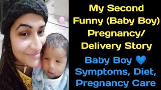 My Second Funny (Baby Boy) Pregnancy/Delivery Story l Symptoms Of Baby Boy l Reshu's Vlogs