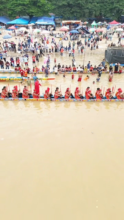 Pacu jalur warisan budaya nenek moyang yg sudah 1 abad lebih #boatkid #viralvideo #boatrece #fyp