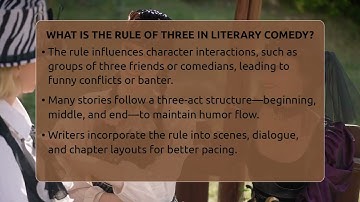 What Is The Rule Of Three In Literary Comedy? - Fictional Journeys