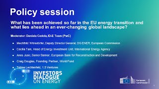 What has been achieved so far in the EU energy transition? - 2nd ID-E Plenary Meeting, 23 Jan 2024