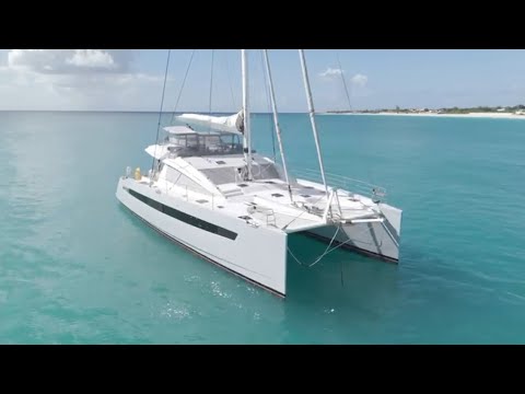 ⁣2021 Privilege 640 Luxury Sailing Catamaran Owners Layout 
