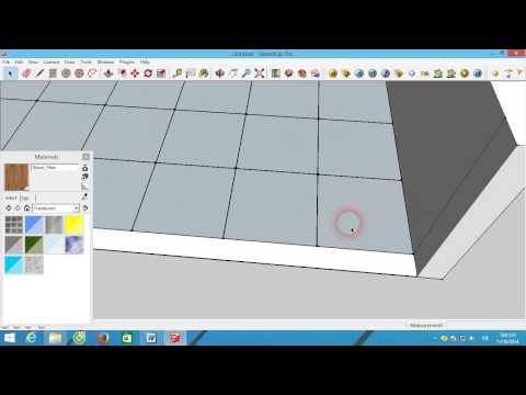 Cách tạo gạch nền trong sketchup đơn gian đẹp