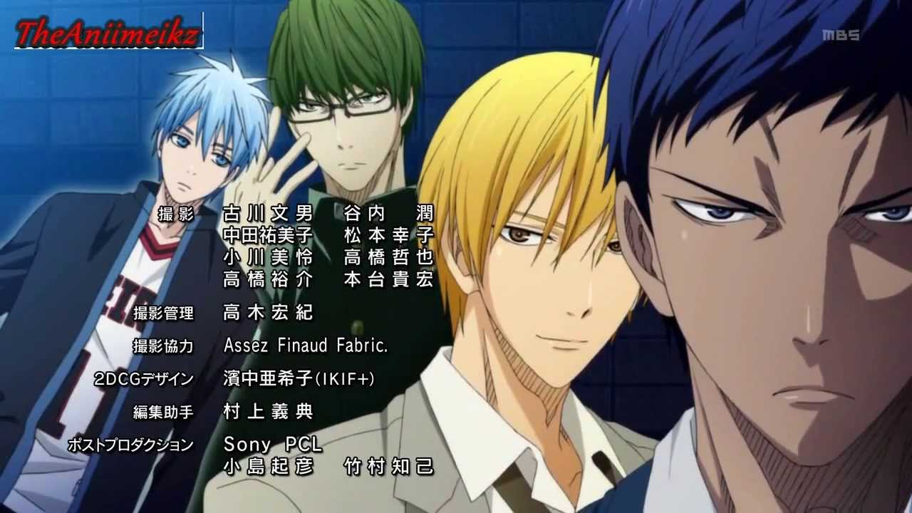 Kuroko no Basuke Ending 1 YouTube