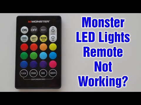 scrapbog Uoverensstemmelse pint Monster LED Light Strip Remote Not Working? - YouTube