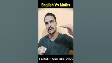 English Vs Maths | Target SSC CGL 2022 #shorts