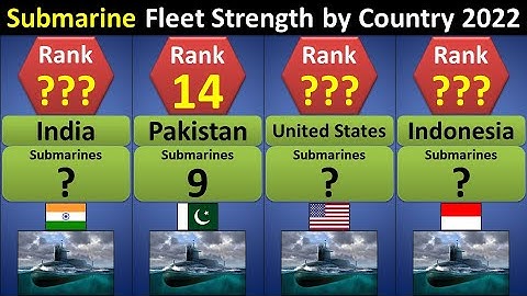 Submarine Fleet Strength by Country 2022 | Countries Ranked By Submarines | Submarines Comparison