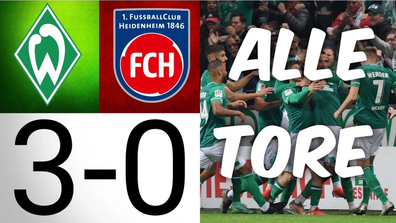 SV Werder Bremen - 1.FC Heidenheim / Alle Tore 3-0