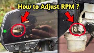 How to adjust bike RPM | MT 15 ke RPM ko kase badhae | RPM adjustment scrue 