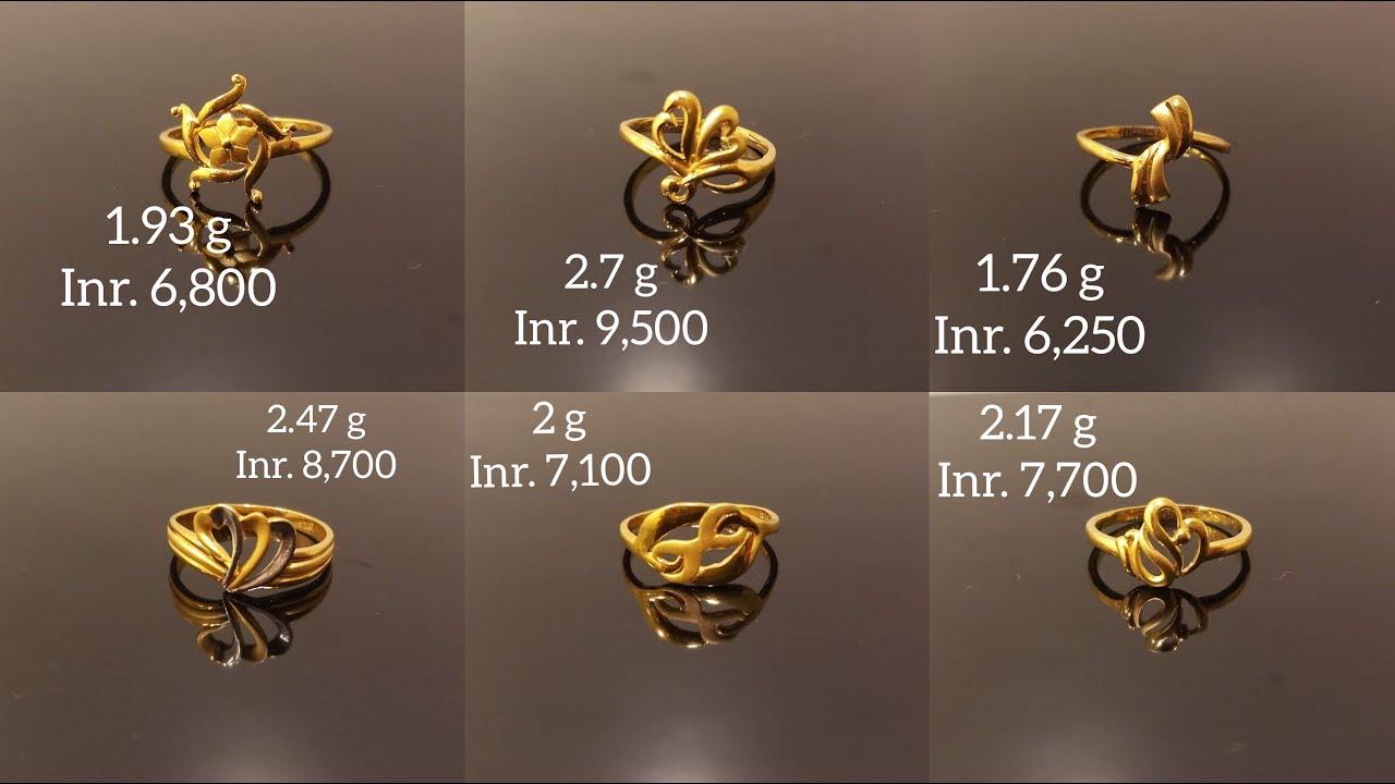 Latest light weight gold Ring designs with price || lifestyle - YouTube | Ring  designs, Gold rings, Gold finger rings