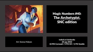 Magic Numbers #40: The Archetypist - SNC edition
What builds for each draft archetype in SNC are the most successful? Which cards are essential for success and which themes win more than others? To answer those questions I look at the similarities between decks and use some fancy maths to cluster the decks together and find clusters that win more than the others.
A side benefit of this episode is a tool that lets you explore each archetype and see for yourself what made each color combination tick.
Feel free to explore the tool here: https://archetypist.netlify.app/
This episode would not be possible without the help of Pekka Pulli, the developer of the archetypist tool. Magic Numbers #40: The Archetypist - SNC edition