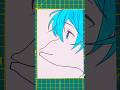 本気で初音ミクの横顔の描き方！ドンキーコング！#初音ミク #ドンキーコング #描き方