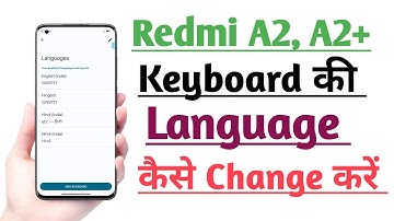 Redmi A2, A2+ How to Change Language in keyboard | Keyboard ki language Change kare