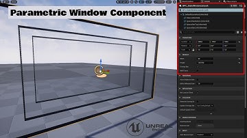 Parametric window | Unreal engine component | Generate window based on a defined size
