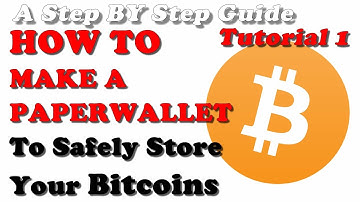 HOW TO MAKE A PAPERWALLET   To Safely Store Your Bitcoins - A STEP-BY-STEP GUIDE (Tutorial 1)