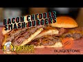 DELICIOUS/SIMPLE BACON CHEDDAR SMASH BURGERS ON BLACKSTONE GRIDDLE