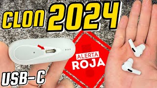 NUEVO CLON AirPods Pro 2 Ahora con USB-C!!! MODELO 2024 😰